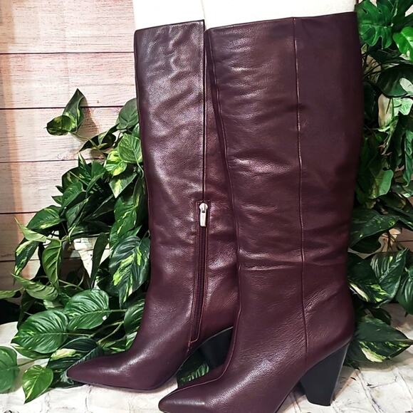 Vince Camuto Modesie Mahofaby Red Butter Calf Leather Boots 9 -See Measurements - Picture 5 of 15